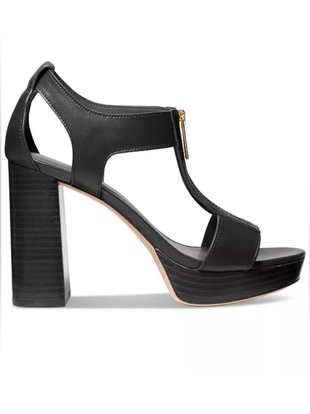 MICHAEL Michael Kors Women's Berkley Mid Platform T-Strap Sandals - Picture 10 of 12